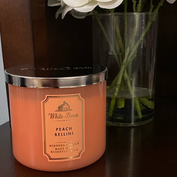 Bath & Body Works Other - NEW Bath and Body Works Peach 3 wick candle